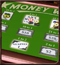 Rad van Fortuin in het Las Vegas Money Wheel spel